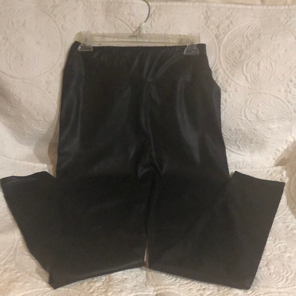 Ralph Lauren NWOT‎ black faux leather leggings